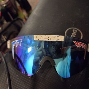 Viper Mirrored Blue Shield Sunglasses